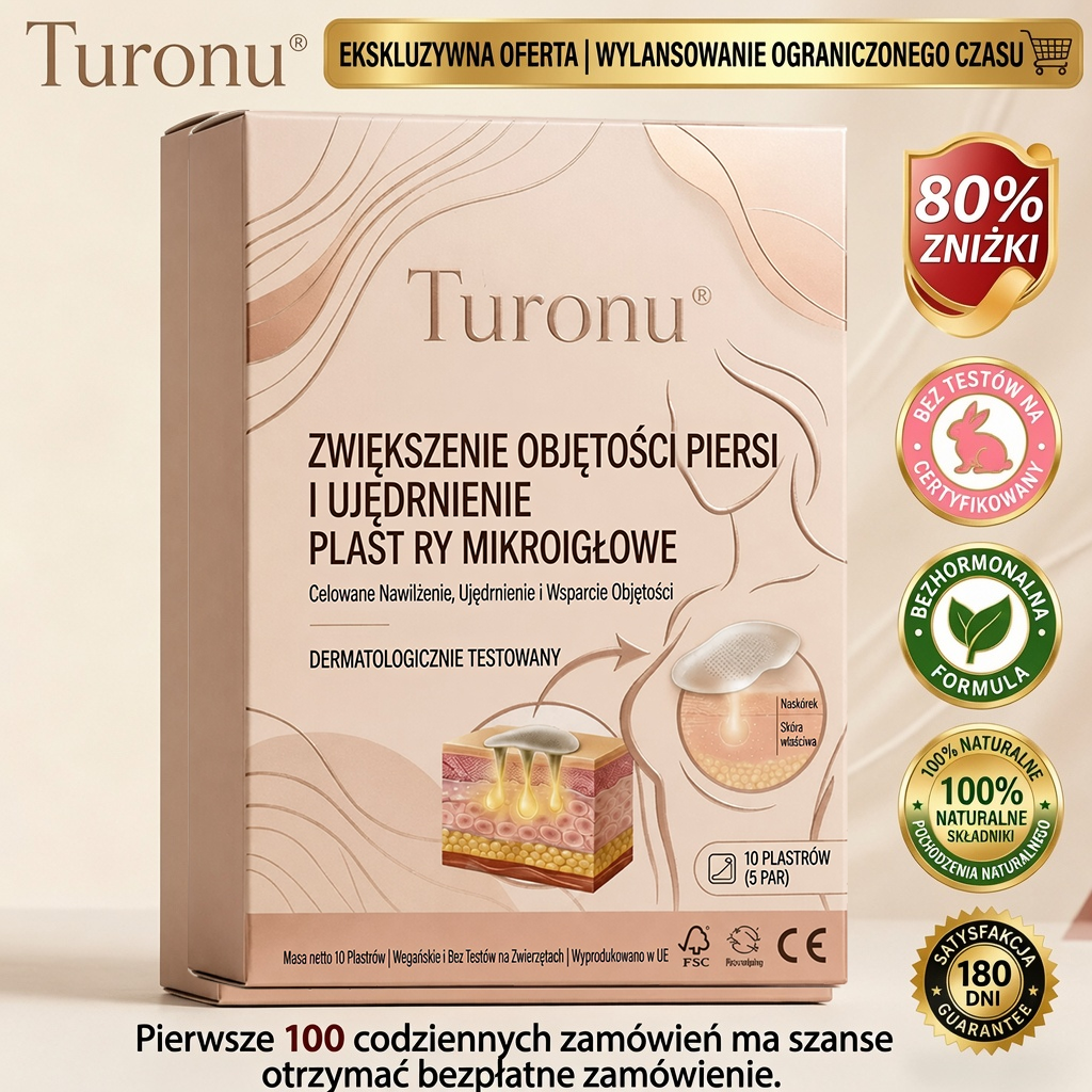 🍀Turonu® 💐 Zaawansowanynano-mikroigłowy plaster do ukierunkowanego powiększania biustu