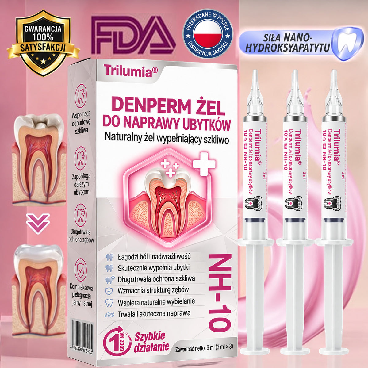 🛡️Trilumia® 🦷DenPerm – Natürliches Zahnschmelz-Füllgel zur Kariessanierung🥼